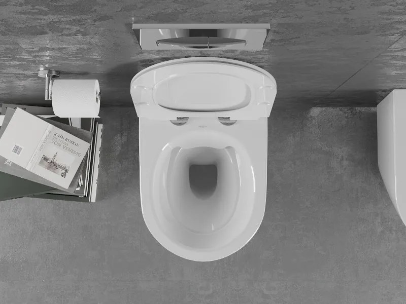 Mexen Lena miska wc Rimless z deską wolnoopadającą slim, duroplast, biała wzór - 30224099