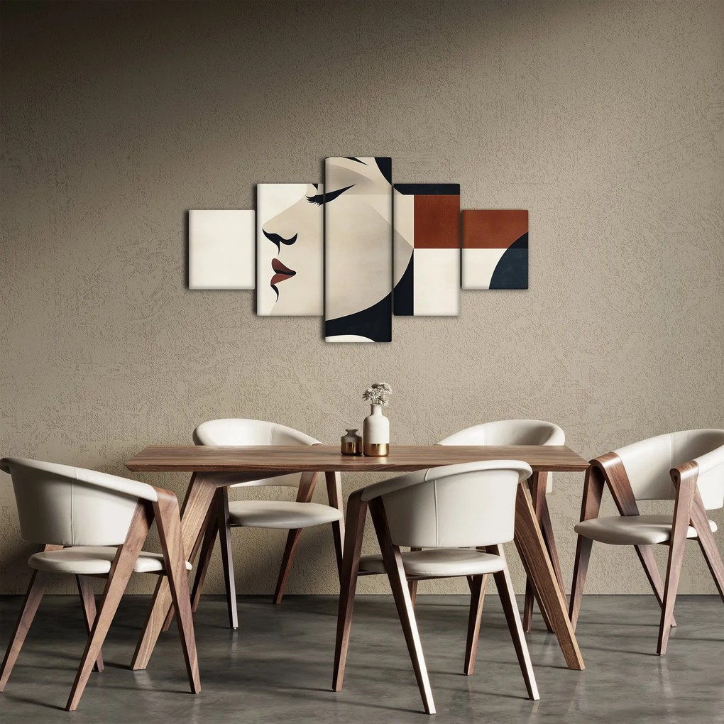 Obraz - Kobieta z profilu (125x70 cm)