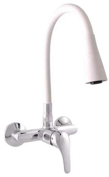 RAV Slezák SA002.5/13CB - Bateria zlewozmywakowa SAZAVA 32,3 cm biały/błyszczący chrom