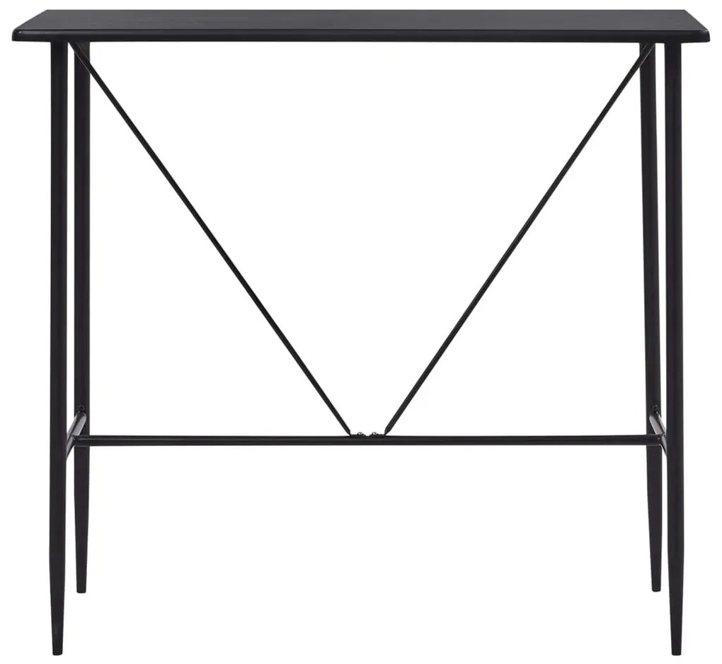 Czarny stolik barowy 60x120 – Wako