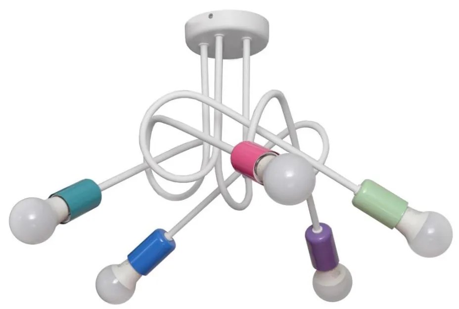 Dziecięcy żyrandol natynkowy OXFORD 5xE27/15W/230V