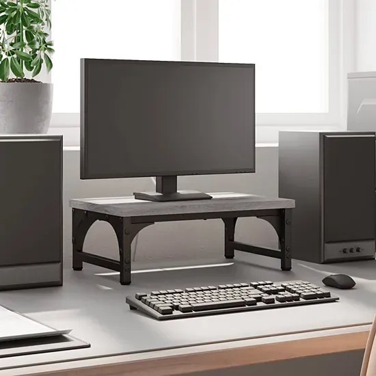Półka na biurko pod monitor szary dąb - Sharis 3X