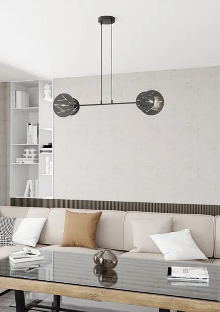 Czarna nowoczesna lampa wisząca - D151 N5-N74