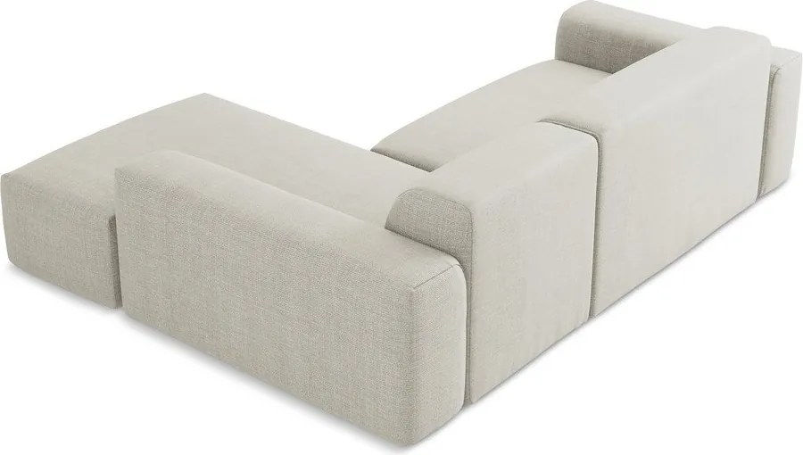 Beżowy narożnik (prawostronny/z szezlongiem) Keli – Makamii