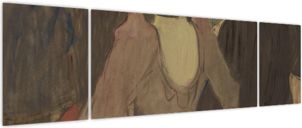 Obraz - Henri de Toulouse-Lautrec, La Goulue and Her Sister, reprodukcje (170x50 cm)