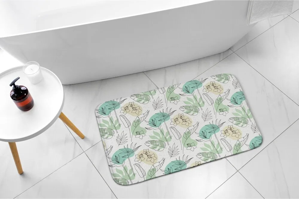 Dywanik antypoślizgowy do łazienki Dywanik antypoślizgowy do łazienki Rośliny