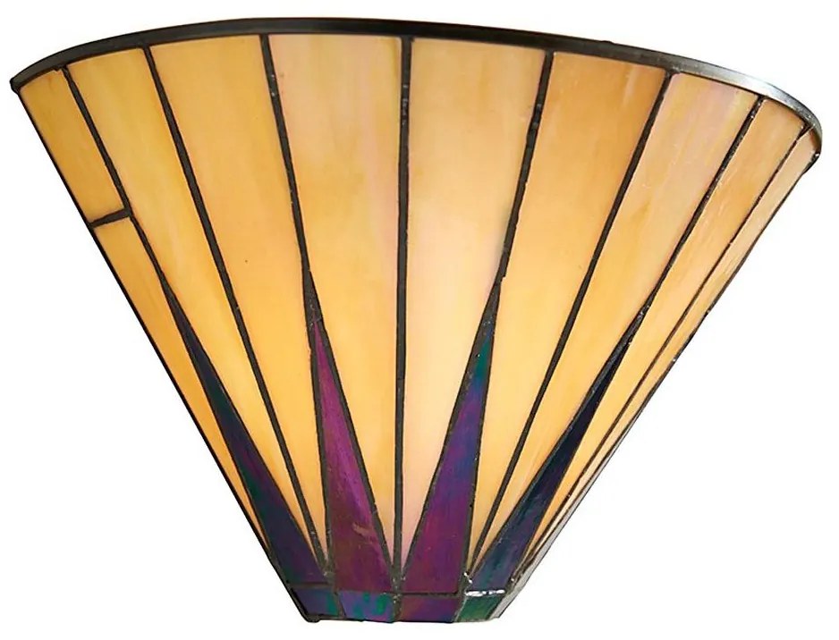 Endon 64046 - Kinkiet Tiffany DARK STAR 1xE14/40W/230V