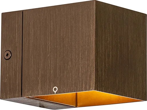 Nowoczesna lampa ścienna ciemnobrązowa - Transfer