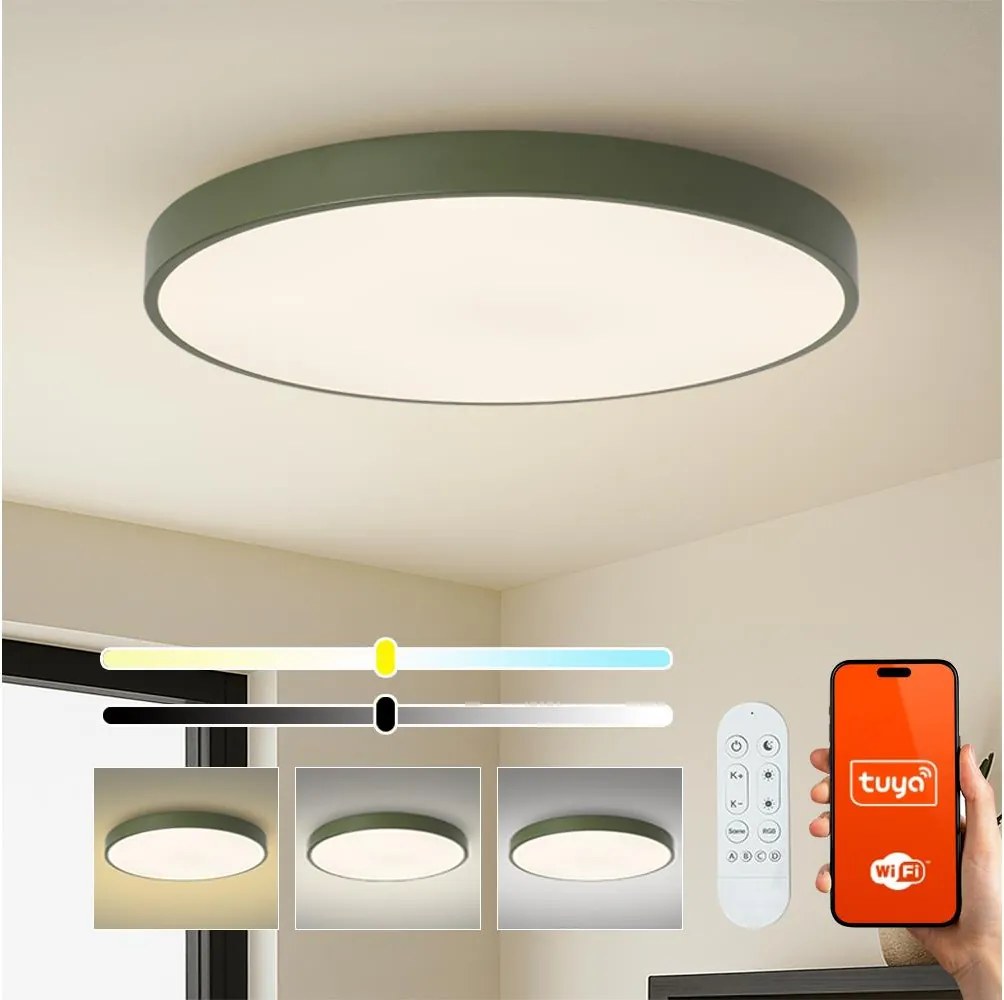 Brilagi-LED ściemnialna oprawa basenowa POOL SMART LED/128W/230V 100 cm Wi-Fi Tuya+pilot zielona