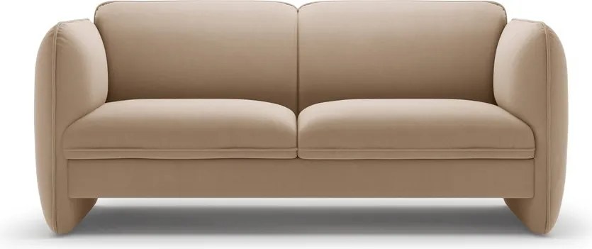 Brązowa aksamitna sofa 168 cm Georgia – Micadoni