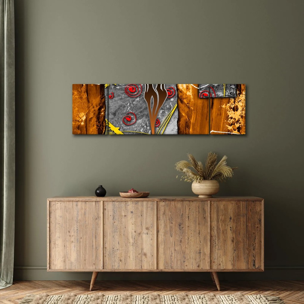 Obraz starożytnego obrazu (170x50 cm)