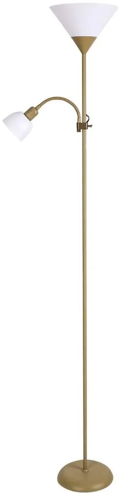 Brilagi - Lampa podłogowa ARIANA 1xE27/100W/230V + 1xE14/25W złota