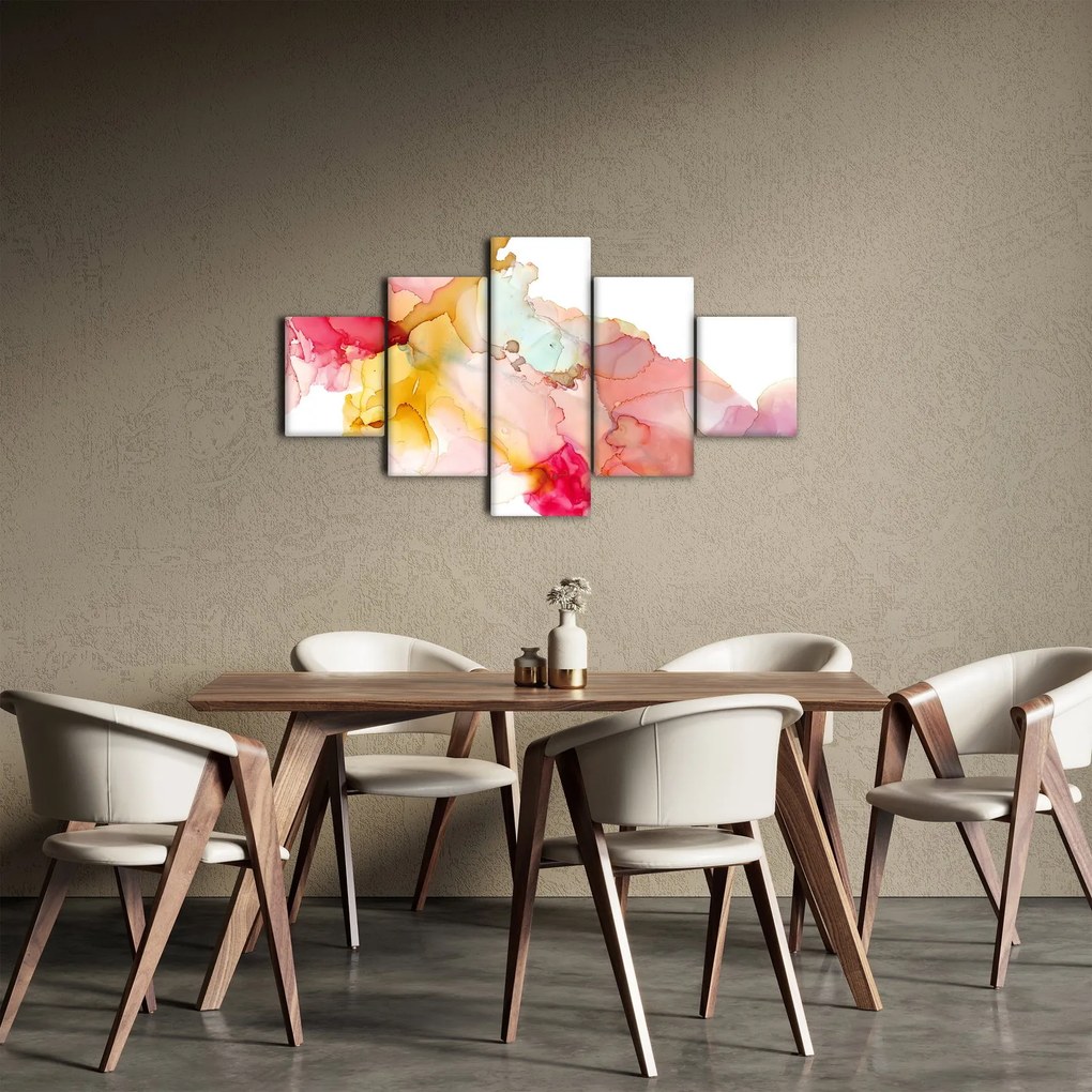 Obraz - Atramentowa abstrakcja (125x70 cm)