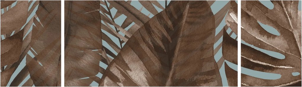 Obraz - Liście palmowe, akwarela (170x50 cm)