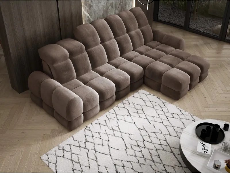 Narożnik TOLLO MINI S Prawostronny Elektryczna regulacja Salvador 03 kolor Brązowy WERSAL