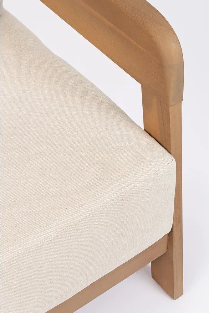 Sofa ogrodowa z litego drewna akacjowego w naturalnym kolorze Pablo – Bizzotto