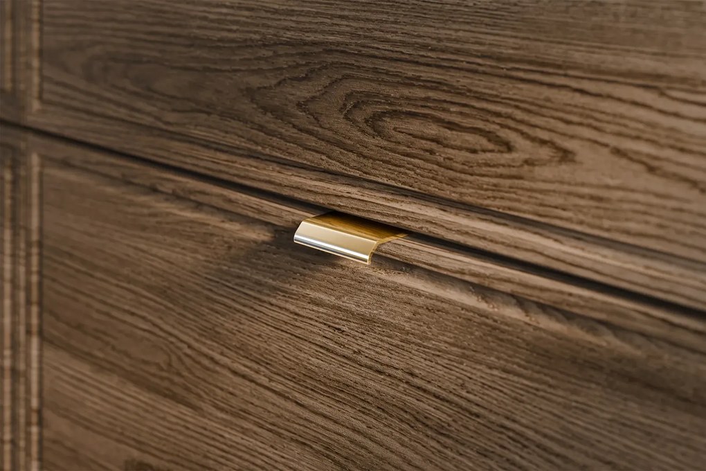 Szafka pod umywalkę TALIA CASELLA 2S 60cm dąb casella/czarny mat COMAD