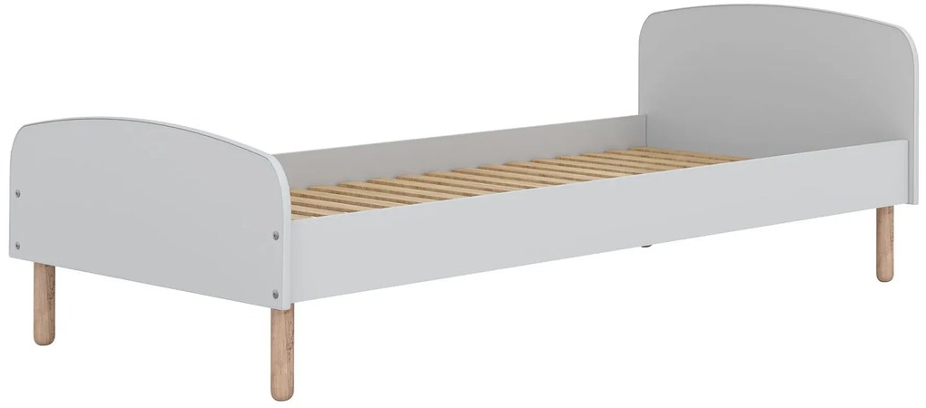 Pojedyncze skandynawskie łóżko z materacem 90x200cm W9-C72