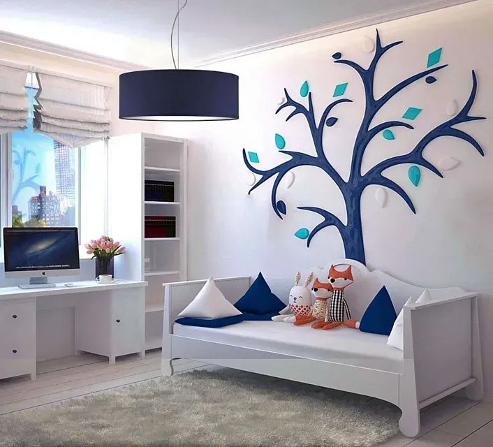 Okrągły żyrandol z abażurem 40 cm - T5-K46