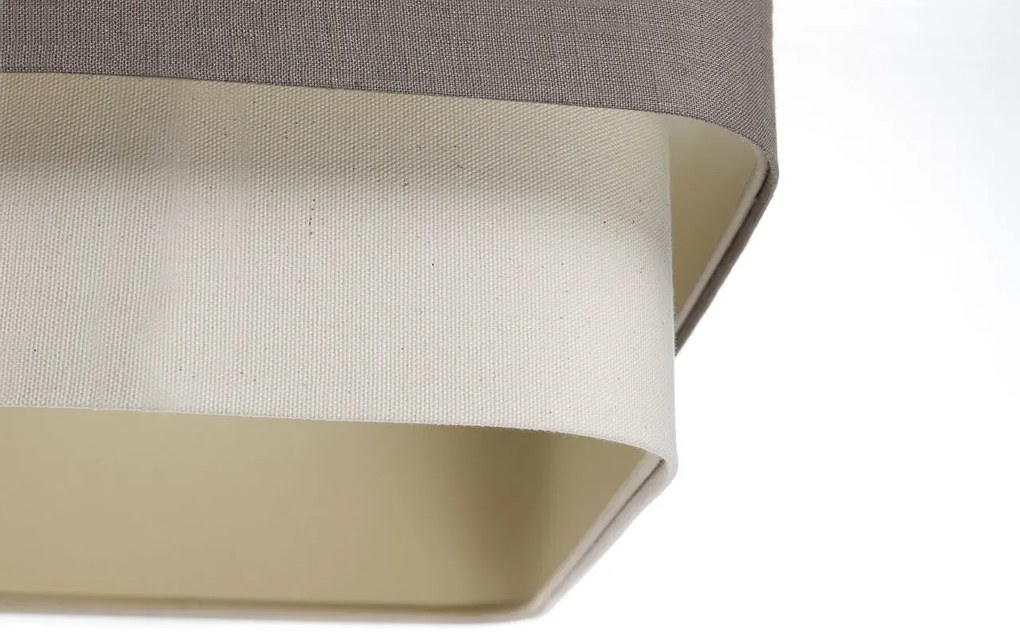 Lampa wisząca KWADRO DUO 003 51x47cm brązowa/kremowa BPS KONCEPT