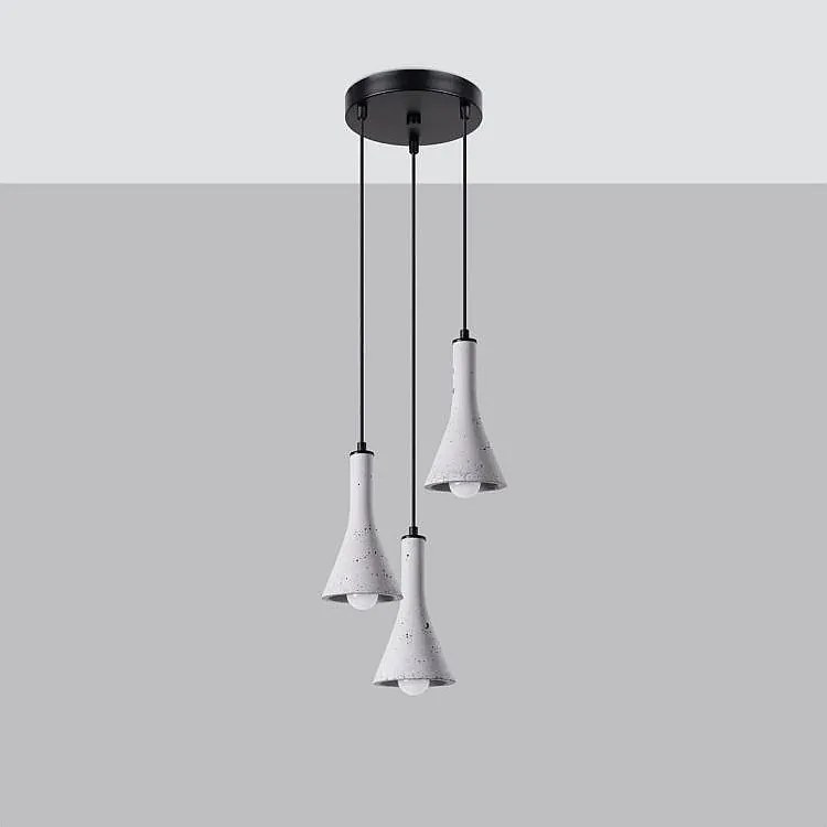 Lampa wisząca REA 3P betonowa