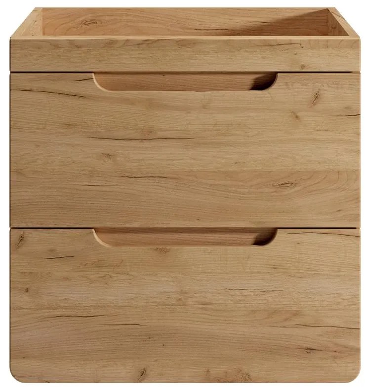 Szafka pod umywalkę wisząca naturalna - 60 cm - ARUBA