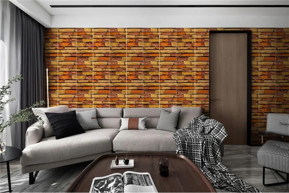 Płytki samoprzylepne zestaw na ścianę 6 szt. 30x60 cm Brick Wall – SP TREND
