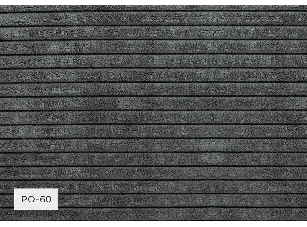 Szary sztruksowy szezlong (lewostronny) Chic Charlotte – Miuform