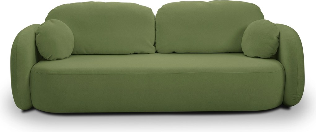 Masseno Sofa AMICO z funkcją spania i pojemnikiem na pościel - Zielony - SICURO 20