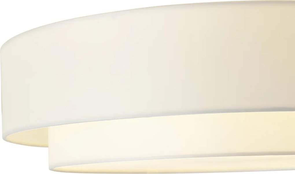 Nowoczesna lampa sufitowa biała 50 cm 3-punktowa - Drum Duo