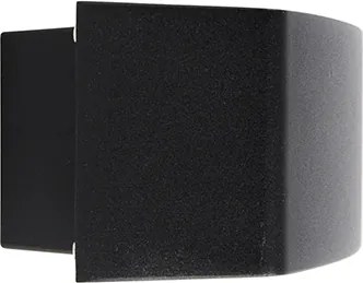 Nowoczesna lampa ścienna zewnętrzna czarna IP44 - Latina