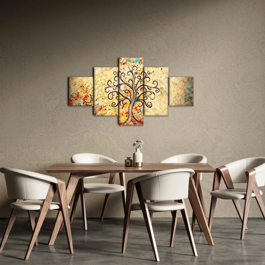 Obraz - Mozaika drzewo życia (125x70 cm)
