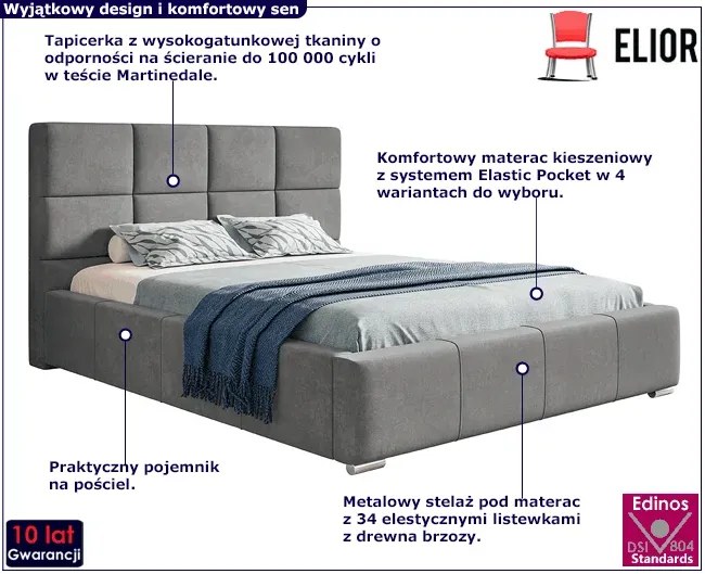 Pojedyncze łóżko ze schowkiem 120x200 G7-S58