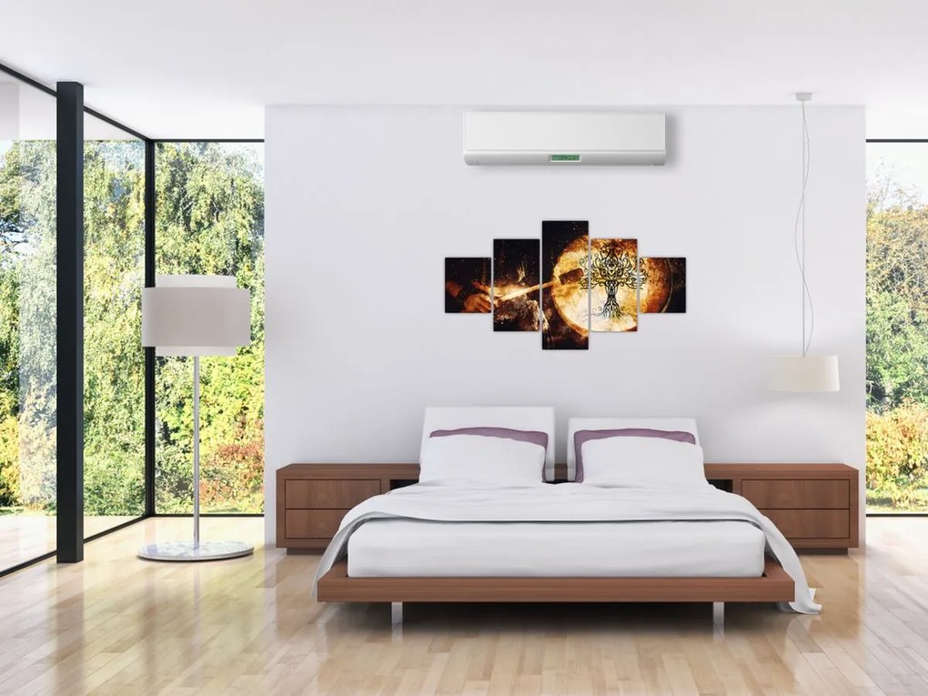 Obraz - Tajemnicze drzewo życia (125x70 cm)