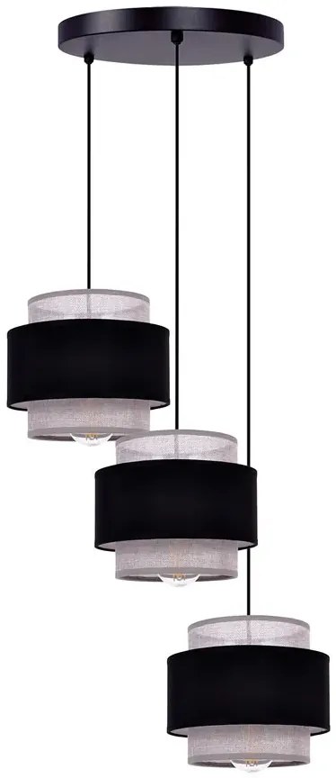 Potrójna lampa wisząca z abażurami nad stół - A532 P4-T59