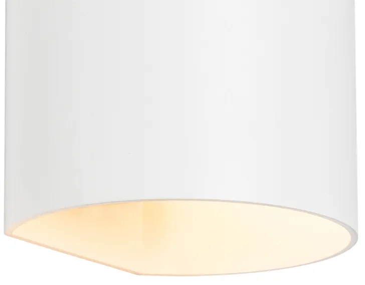 Nowoczesna lampa ścienna biała - Sabbio