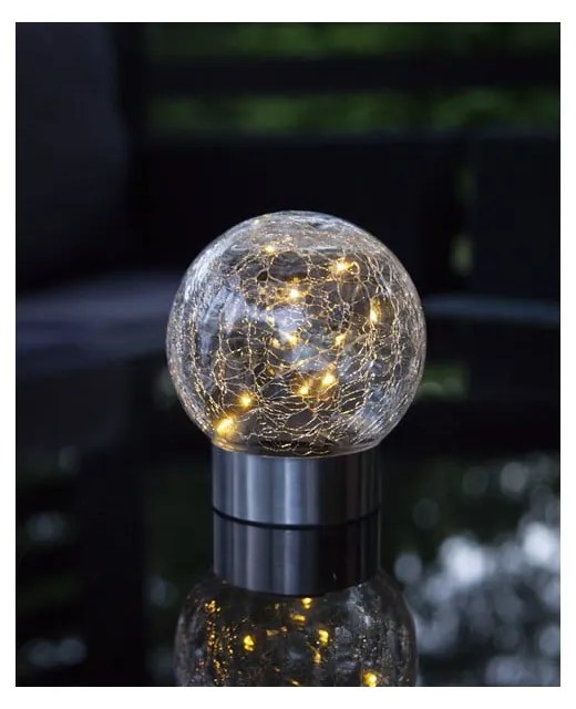 Wielofunkcyjna solarna ogrodowa lampa LED Star Trading Glory, ø 12 cm