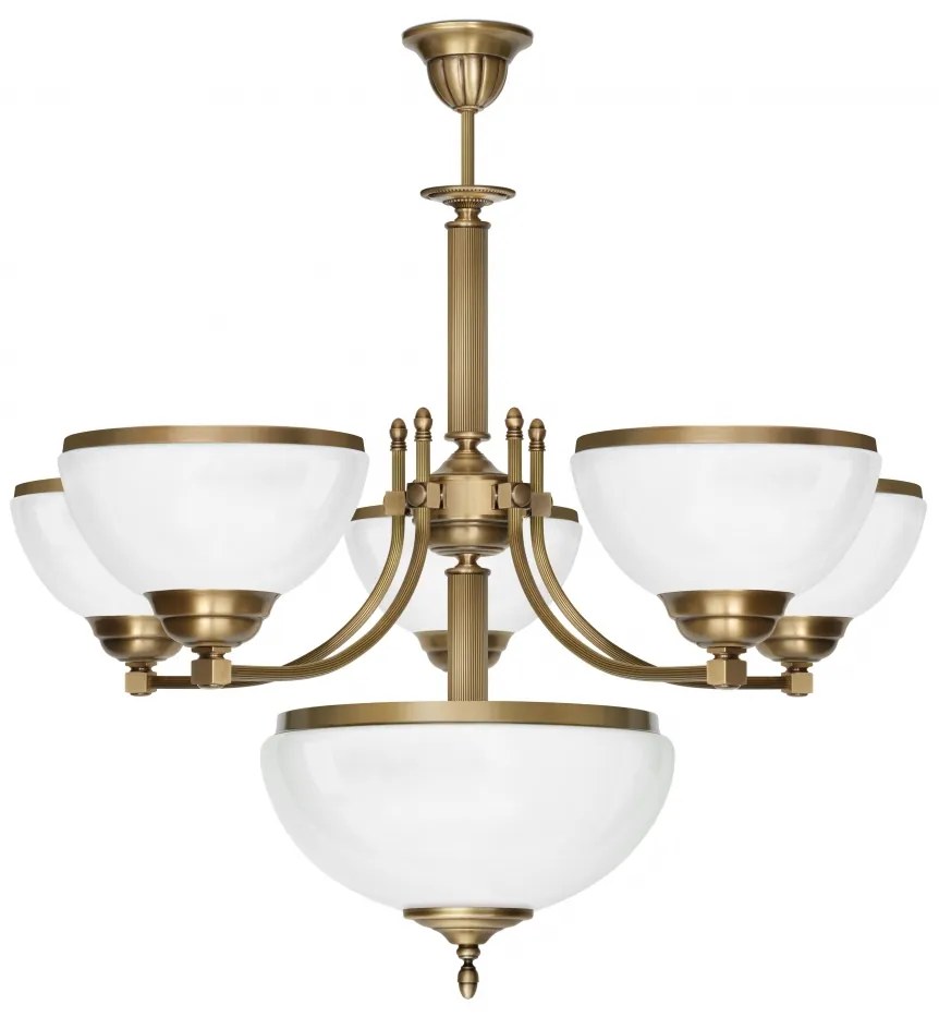 Mosiężny żyrandol R-S6A