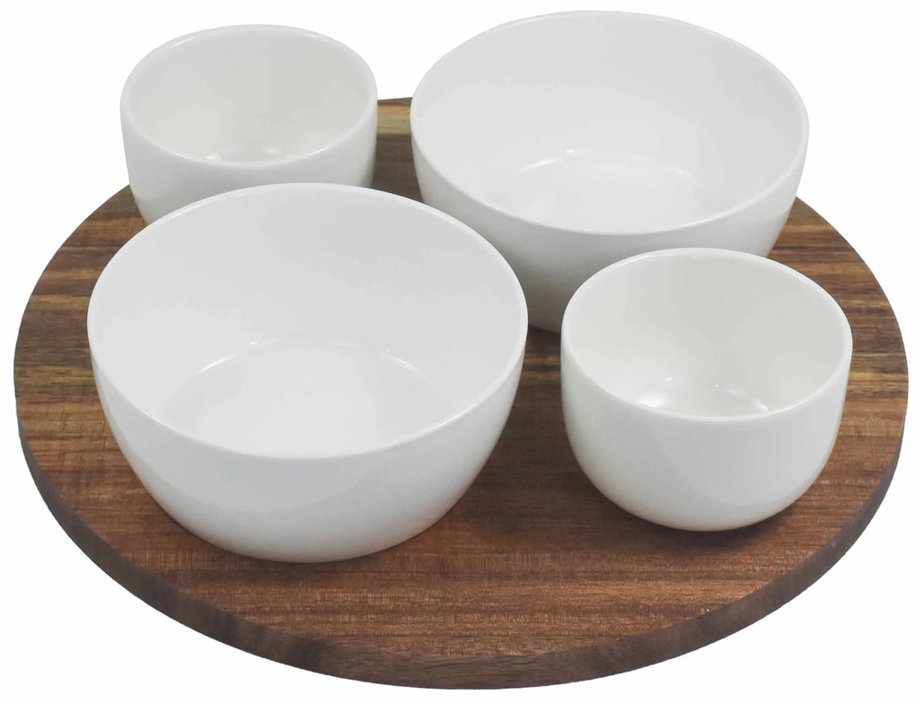 Półmisek z ceramicznymi miseczkami TAPAS