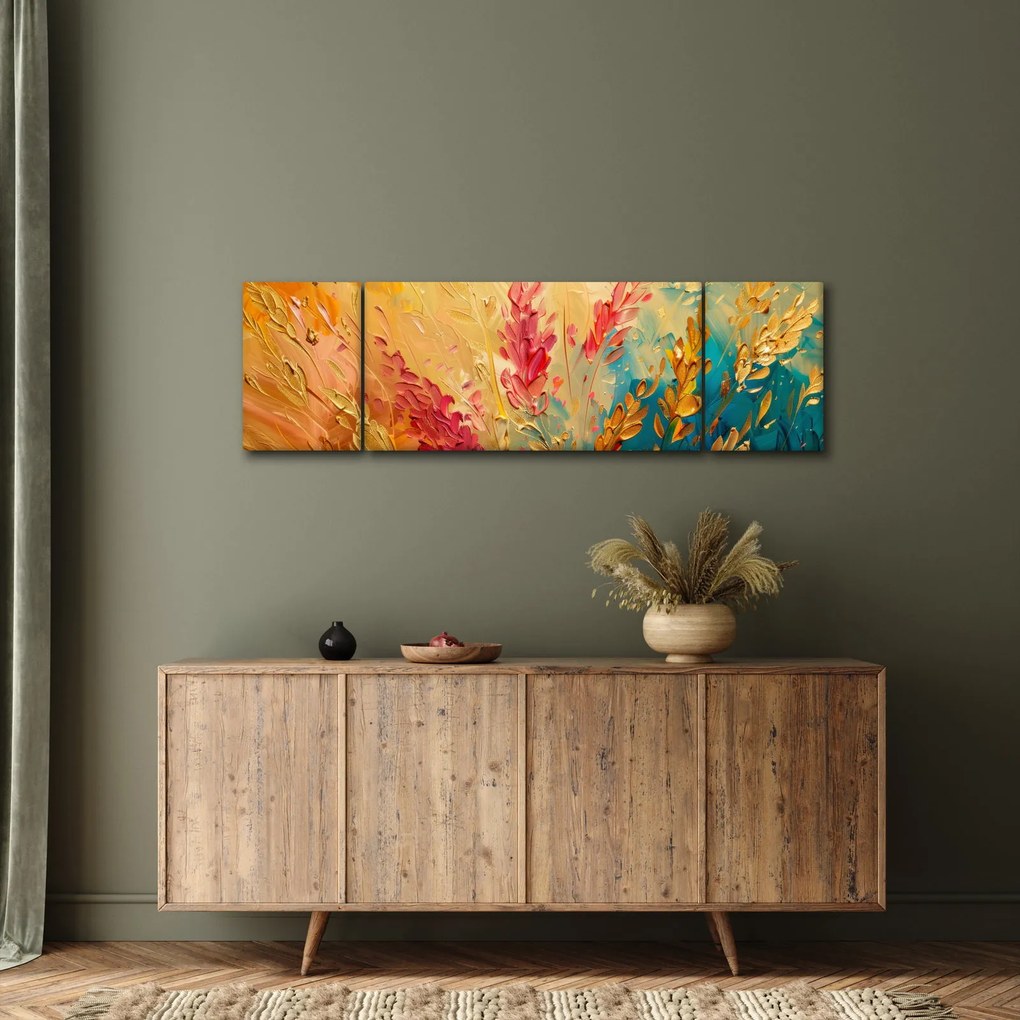 Obraz - Malowanie pola (170x50 cm)