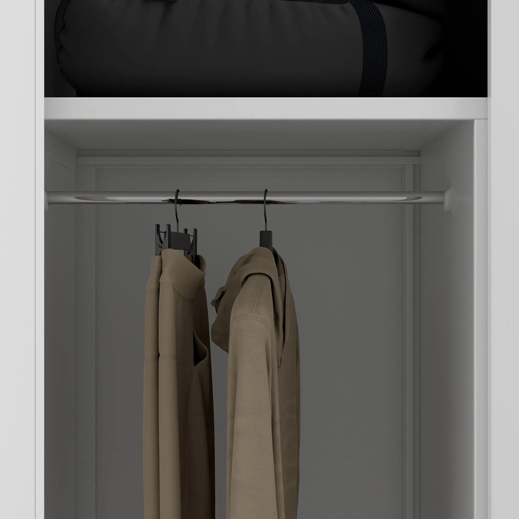 Szafa gospodarcza zamykana biała DAWID D600 900 x 1850 x 600 mm