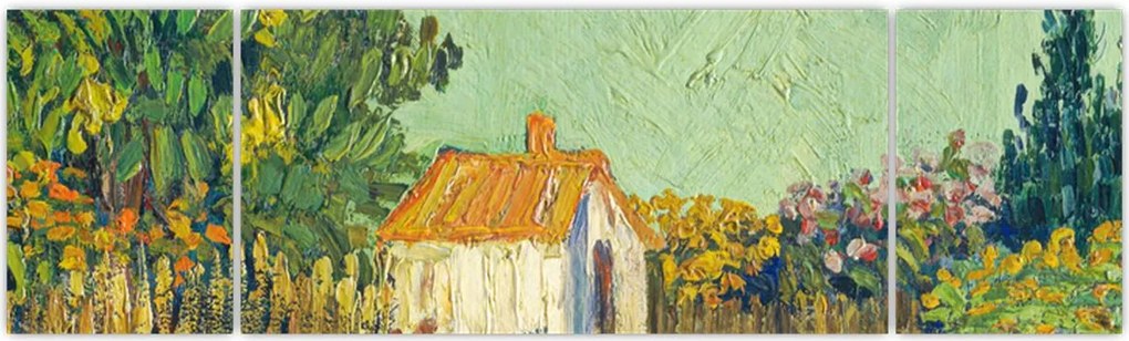 Obraz - Imitator of Vincent van Gogh, Landscape, reprodukcje (170x50 cm)