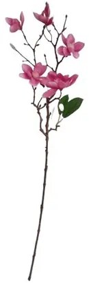 Sztuczna gałązka Magnolia ciemnoróżowy, 64 cm