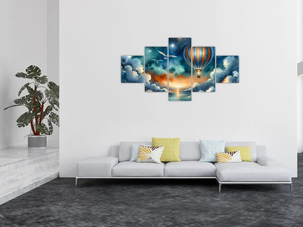 Obraz - Lot pod nocnym niebem (125x70 cm)