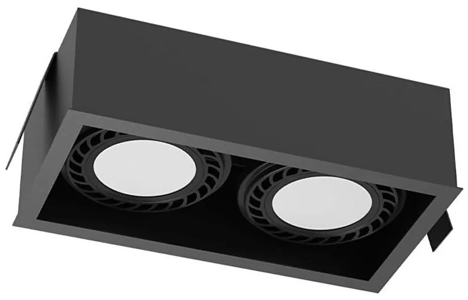 Brosline 3274 - Oprawa do podwieszanego sufitu CAGE 2xGU10/18W/230V czarna