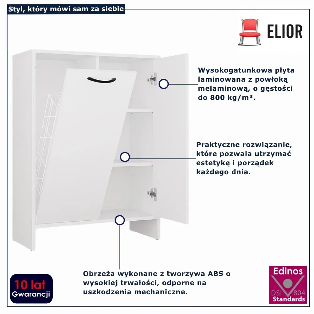 Szafka łazienkowa z koszem na pranie E4-B98