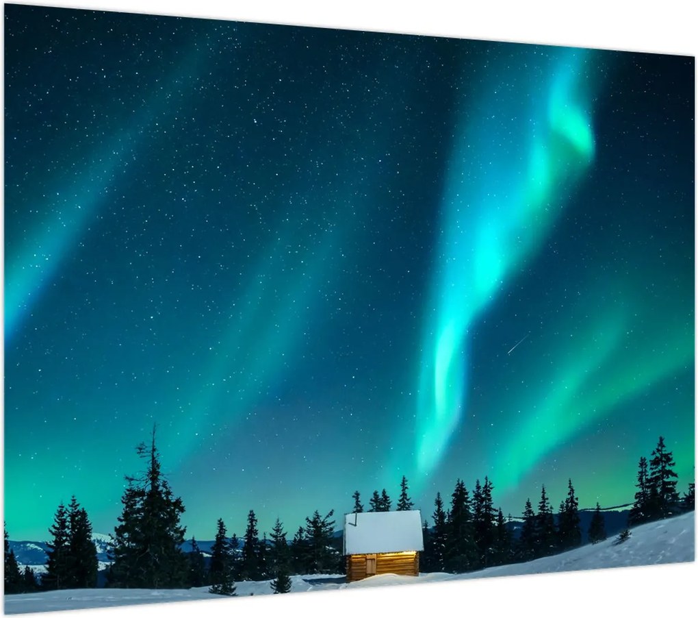 Obraz na szkle - Aurora Borealis (70x50 cm)