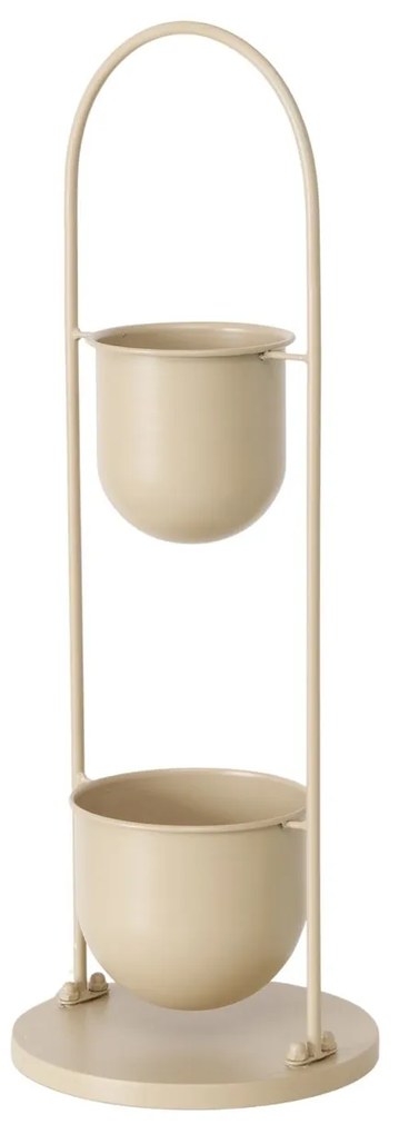 Kwietnik metalowy CAMILIO, beżowy, wys. 75 cm