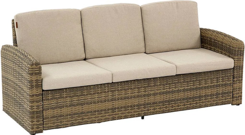 Zestaw rattanowy SANTORINI dla 5 osób (brązowy)