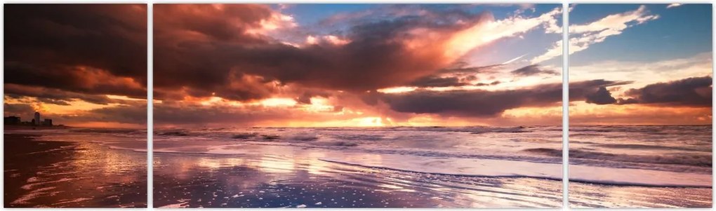 Obraz - Wieczorna plaża (170x50 cm)